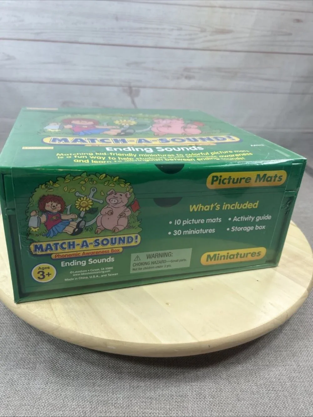 Lakeshore Match‑A‑Sound AA412 Ending Sounds Miniatures Set -phonemic New Sealed